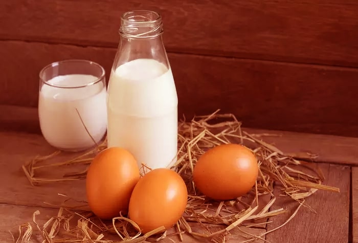 egg with milk benefits